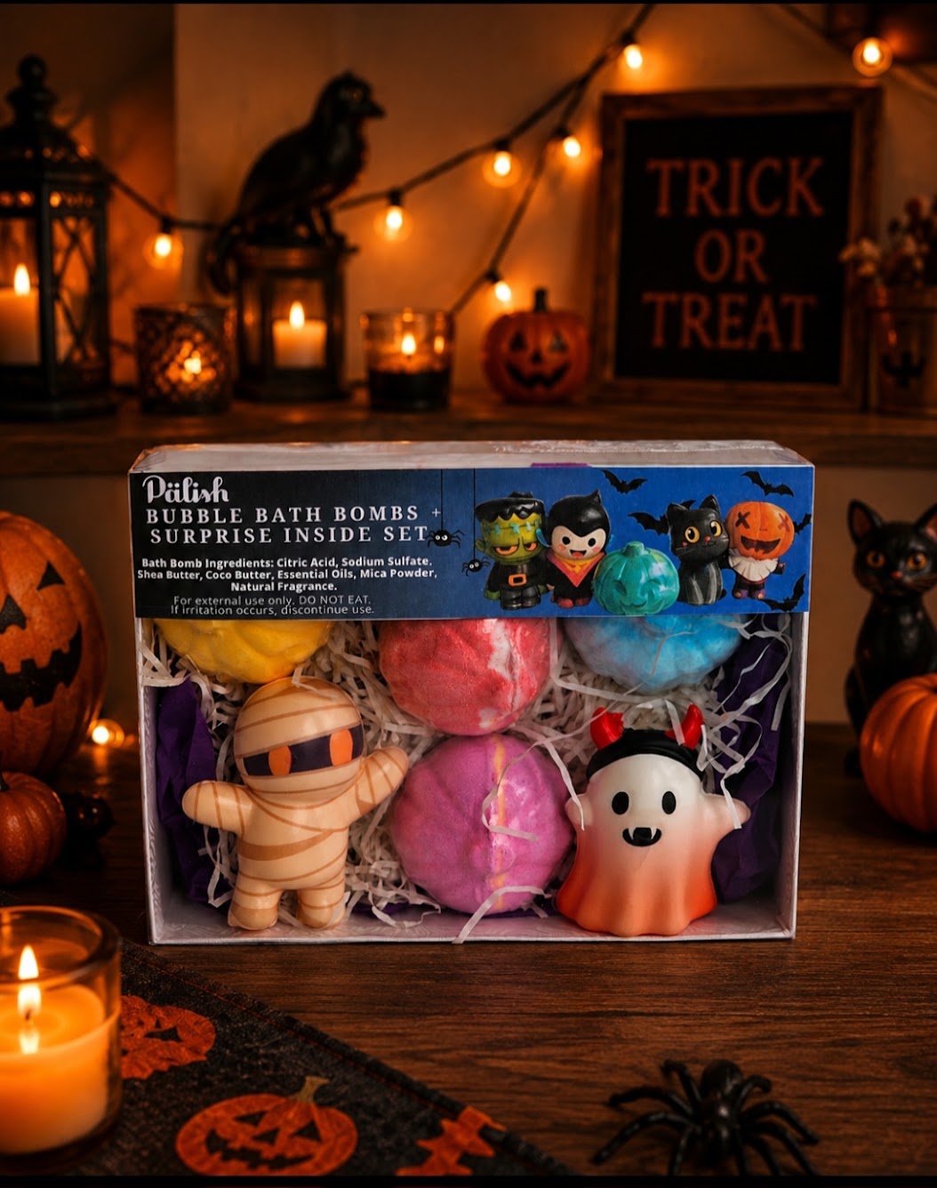 Halloween Bath Bomb Box Set – Spooky Surprise Fun!