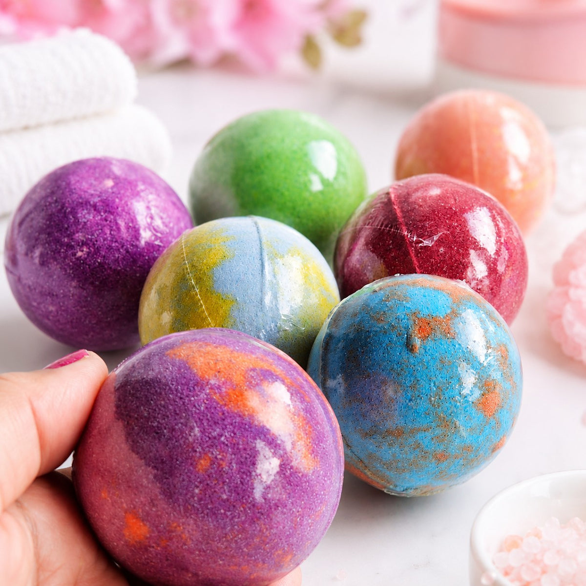 Kids Bath Bombs with Surprise Toys – 7 Pack