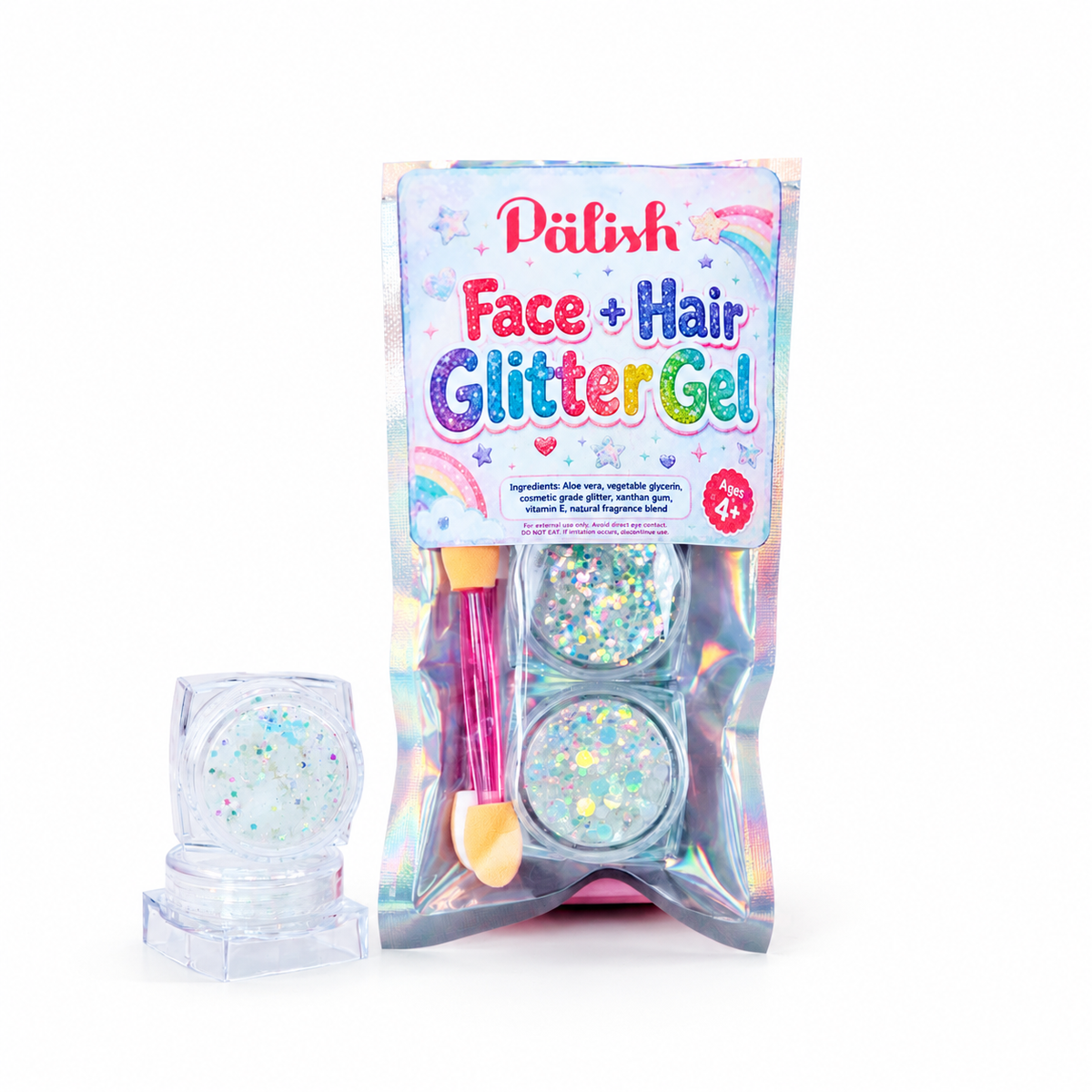 Face + Hair Glitter Gel