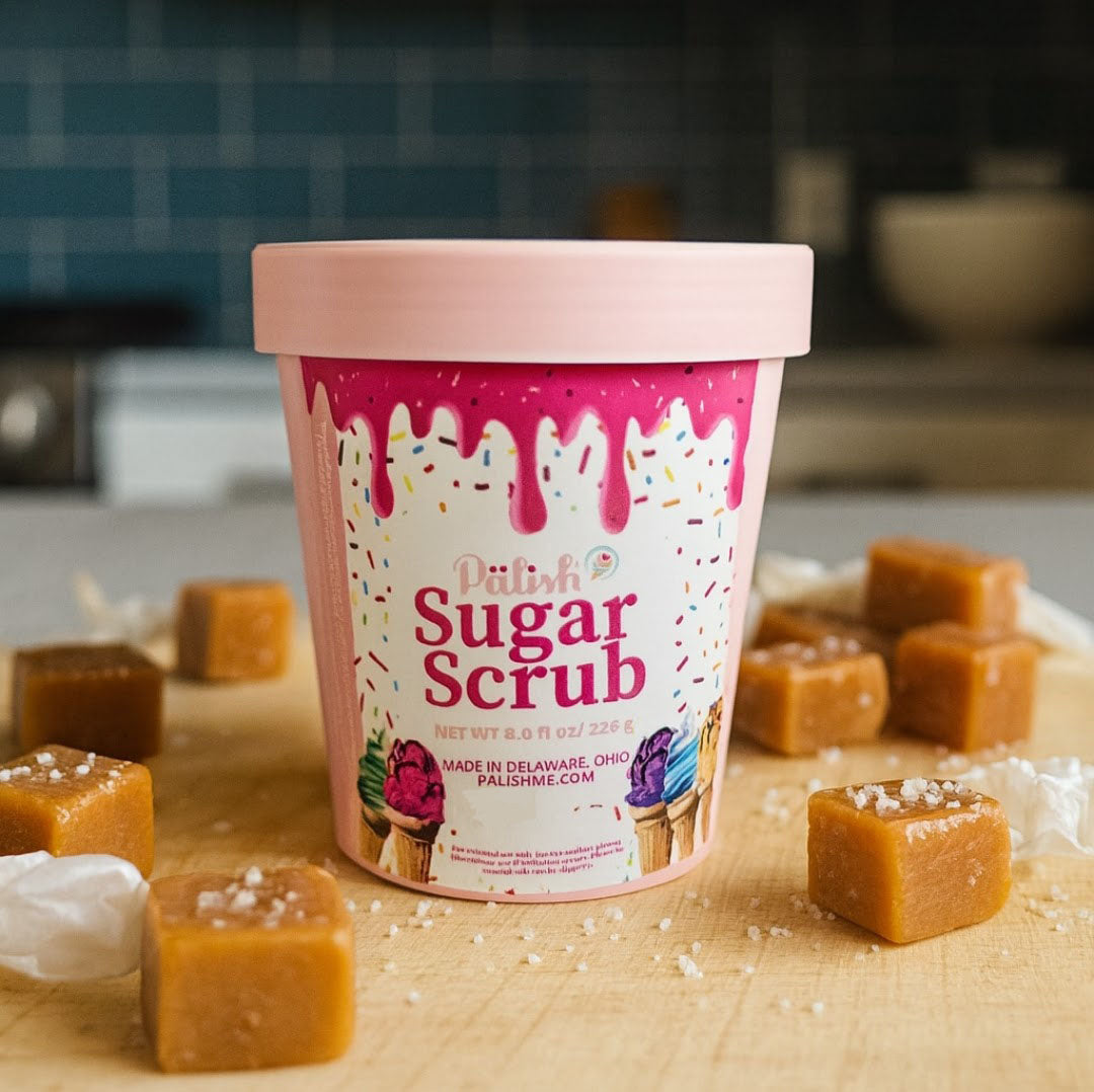 Natural Sugar Scrub Ice Cream Container