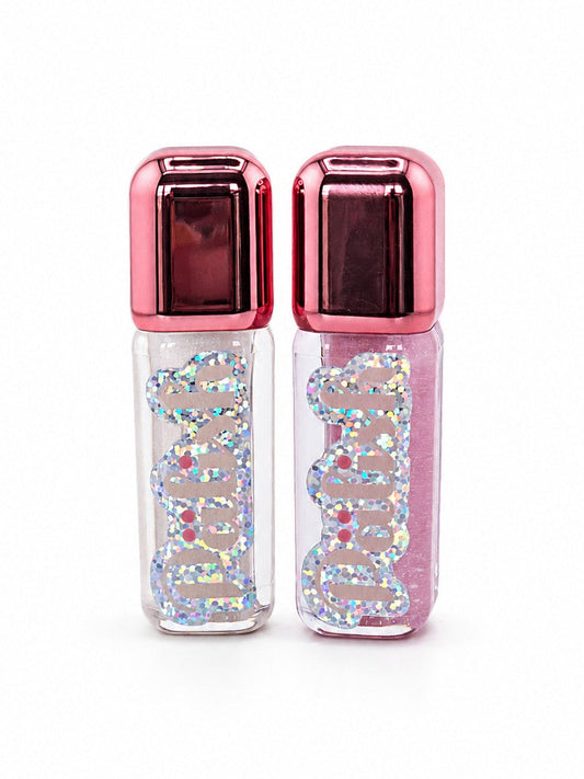 100% Natural Lip Gloss — Luxe Pink Wand Tube