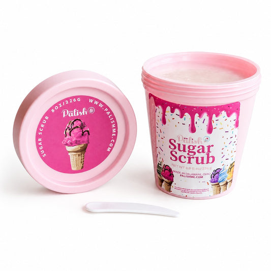 Natural Sugar Scrub Ice Cream Container